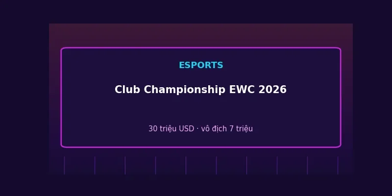 Club Championship Esports World Cup 2026: Cuộc đua 30 triệu USD giữa các câu lạc bộ 1 Club Championship tại Esports World Cup 2026
